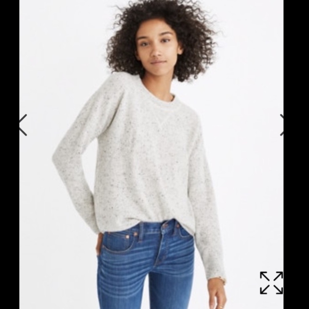 Madewell cashmere raglan sweater xs